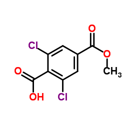 2,6-Dichloro-4-(methoxycarbonyl)benzoic acid结构式