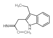 1H-Indole-2-ethanimidicacid,3-ethyl-,methylester(9CI) Structure