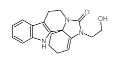 5-(2-Hydroxyethyl)-1,2,3,5,9,14-hexahydro-6H,8H-indolo[2,3:3,4]pyrido[1,2-c]benzimidazol-6-one Structure