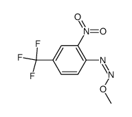 (Z)-1-methoxy-2-(2-nitro-4-(trifluoromethyl)phenyl)diazene结构式
