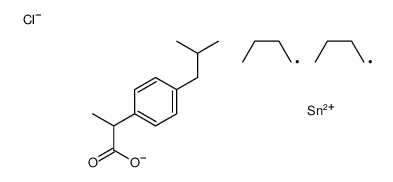 [dibutyl(chloro)stannyl] 2-[4-(2-methylpropyl)phenyl]propanoate结构式