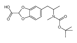 5-[2-(tert-butoxycarbonyl-methyl-amino)-propyl]-benzo[1,3]dioxole-2-carboxylic acid Structure