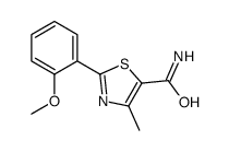 2-(2-Methoxyphenyl)-4-methyl-5-thiazolecarboxamide结构式