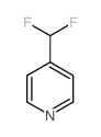 Pyridine, 4-(difluoromethyl)- (9CI) Structure