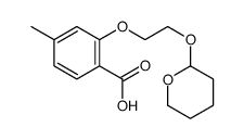 4-methyl-2-[2-(oxan-2-yloxy)ethoxy]benzoic acid Structure