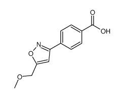 4-[5-(methoxymethyl)-1,2-oxazol-3-yl]benzoic acid Structure