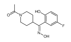 (E)-1-Acetyl-α-(5-fluoro-2-hydroxyphenyl)-N-hydroxy-4-piperidinemethanimine Structure