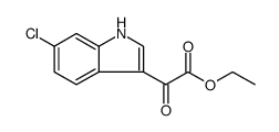 1H-Indole-3-acetic acid, 6-chloro-α-oxo-, ethyl ester结构式