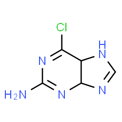 9H-Purin-2-amine,6-chloro-4,5-dihydro-结构式