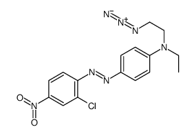 N-(2-azidoethyl)-4-[(2-chloro-4-nitrophenyl)diazenyl]-N-ethylaniline结构式