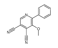 Cinchomerononitrile,5-methoxy-6-phenyl- (5CI) Structure