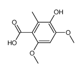 3-hydroxy-4,6-dimethoxy-2-methyl-benzoic acid Structure