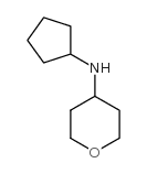 CYCLOPENTYL-(TETRAHYDRO-PYRAN-4-YL)-AMINE Structure