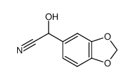 α-hydroxy-3,4-(methylenedioxy)benzeneacetonitrile Structure