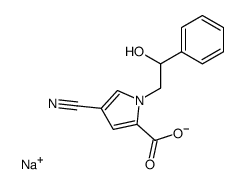 Sodium N-(2-Hydroxyphenethyl)-4-cyanopyrrole-2-carboxylate结构式