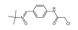 N-[4-(chloroacetamido)benzylidene]-N-tert-butylamine N-oxide Structure