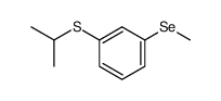 m-(isopropylthio)phenyl methyl selenide Structure