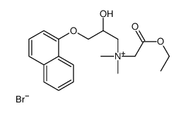 (2-ethoxy-2-oxoethyl)-(2-hydroxy-3-naphthalen-1-yloxypropyl)-dimethylazanium,bromide结构式