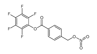 (2,3,4,5,6-pentafluorophenyl) 4-(nitrooxymethyl)benzoate Structure