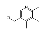 5-chloromethyl-2,3,4-trimethyl-pyridine结构式