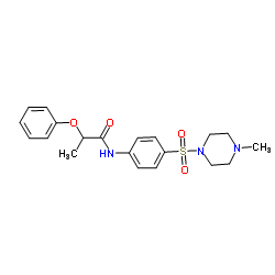 N-{4-[(4-Methyl-1-piperazinyl)sulfonyl]phenyl}-2-phenoxypropanamide Structure