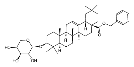 benzyl oleanolate 3-O-α-L-arabinopyranoside结构式