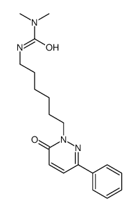 1,1-dimethyl-3-[6-(6-oxo-3-phenylpyridazin-1-yl)hexyl]urea Structure