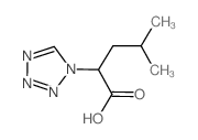 4-Methyl-2-tetrazol-1-yl-pentanoic acid Structure