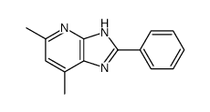 5,7-dimethyl-2-phenyl-1H-imidazo[4,5-b]pyridine结构式