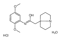 N-(2,5-dimethoxyphenyl)-2-(1,2,3,5,6,7-hexahydropyrrolizin-8-yl)acetamide,hydrate,hydrochloride Structure