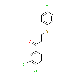 3-[(4-CHLOROPHENYL)SULFANYL]-1-(3,4-DICHLOROPHENYL)-1-PROPANONE structure