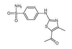 4-[(5-acetyl-4-methyl-1,3-thiazol-2-yl)amino]benzenesulfonamide Structure