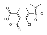 3-chloro-4-(dimethylsulfamoyl)-2-nitrobenzoic acid结构式