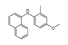 N-(4-methoxy-2-methylphenyl)naphthalen-1-amine结构式
