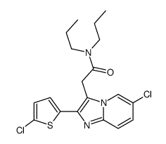 2-[6-chloro-2-(5-chlorothiophen-2-yl)imidazo[1,2-a]pyridin-3-yl]-N,N-dipropylacetamide Structure