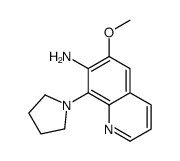 6-methoxy-8-pyrrolidin-1-ylquinolin-7-amine结构式