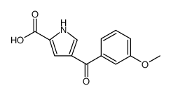 4-(3-METHOXY-BENZOYL)-1H-PYRROLE-2-CARBOXYLIC ACID结构式