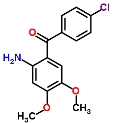 (2-AMINO-4,5-DIMETHOXY-PHENYL)-(4-CHLORO-PHENYL)-METHANONE结构式