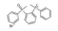 Dimethyl-[2-(methyl-phenyl-phosphinoyl)-phenyl]-phenyl-phosphonium; bromide Structure