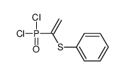 1-dichlorophosphorylethenylsulfanylbenzene结构式