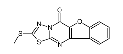 2-(methylthio)-5H-benzofuro[3,2-d][1,3,4]thiadiazolo[3,2-a]pyrimidin-5-one Structure