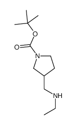 1-BOC-3-(ETHYLAMINOMETHYL)-PYRROLIDINE Structure