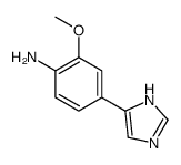 4-(1H-imidazol-5-yl)-2-methoxyaniline结构式