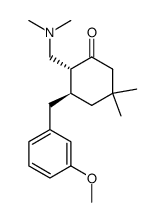 (2R,3S)-2-Dimethylaminomethyl-3-(3-methoxy-benzyl)-5,5-dimethyl-cyclohexanone Structure