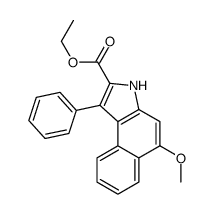 ethyl 5-methoxy-1-phenyl-3H-benzo[e]indole-2-carboxylate结构式