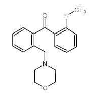 2-MORPHOLINOMETHYL-2'-THIOMETHYLBENZOPHENONE Structure