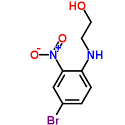 2-((4-溴-2-硝基苯基)氨基)乙醇结构式