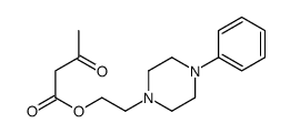 2-(4-phenylpiperazin-1-yl)ethyl 3-oxobutanoate结构式