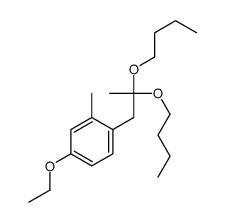 1-(2,2-dibutoxypropyl)-4-ethoxy-2-methylbenzene结构式