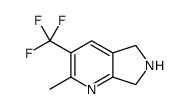 2-methyl-3-(trifluoromethyl)-6,7-dihydro-5H-pyrrolo[3,4-b]pyridine结构式